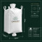 Super saco big bag 2 toneladas 1.00 x 1.00 x 1.73 m con válvula de carga y descarga Cordelmex